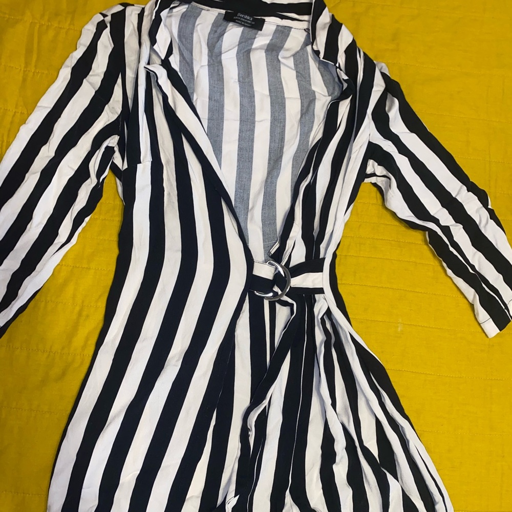 Striped Bershka romper